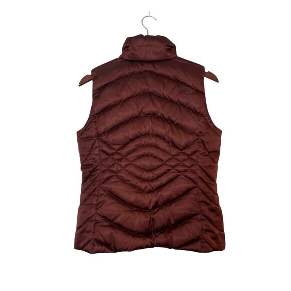 The North Face 550 Women’s Maroon Quilted Goose Down Puffer Vest Size Small-READ - Picture 5 of 15